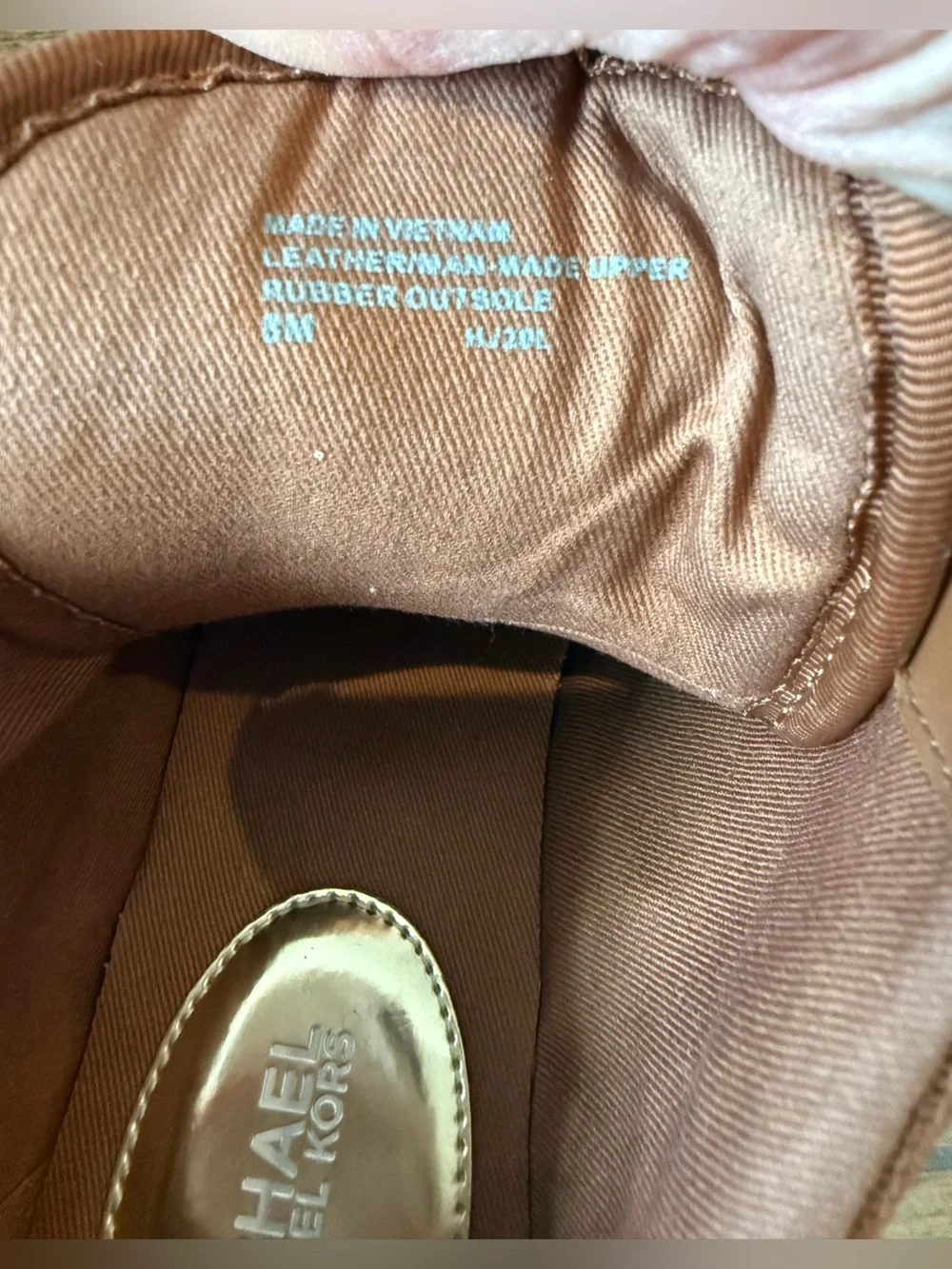 Michael Kors Brown Quilted Wedge Sneaker - Size 8 Women’s
